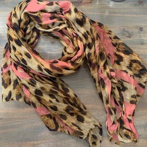 Cheetah print scarf